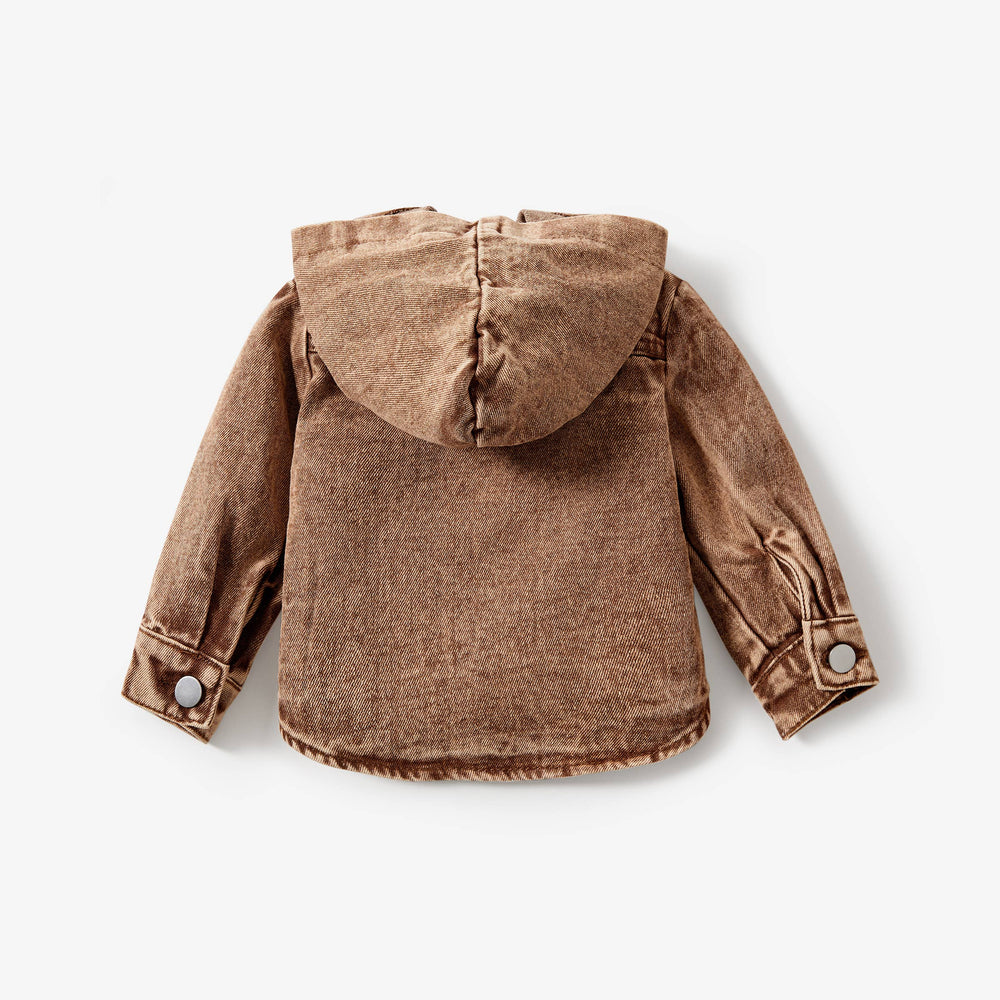Baby/Toddler Boys Vintage Hooded Denim Jacket - The Floratory