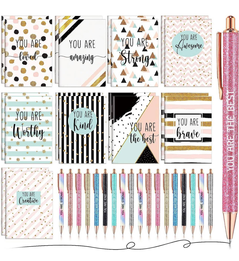 Notebook and pen set pack of 12 - The Floratory