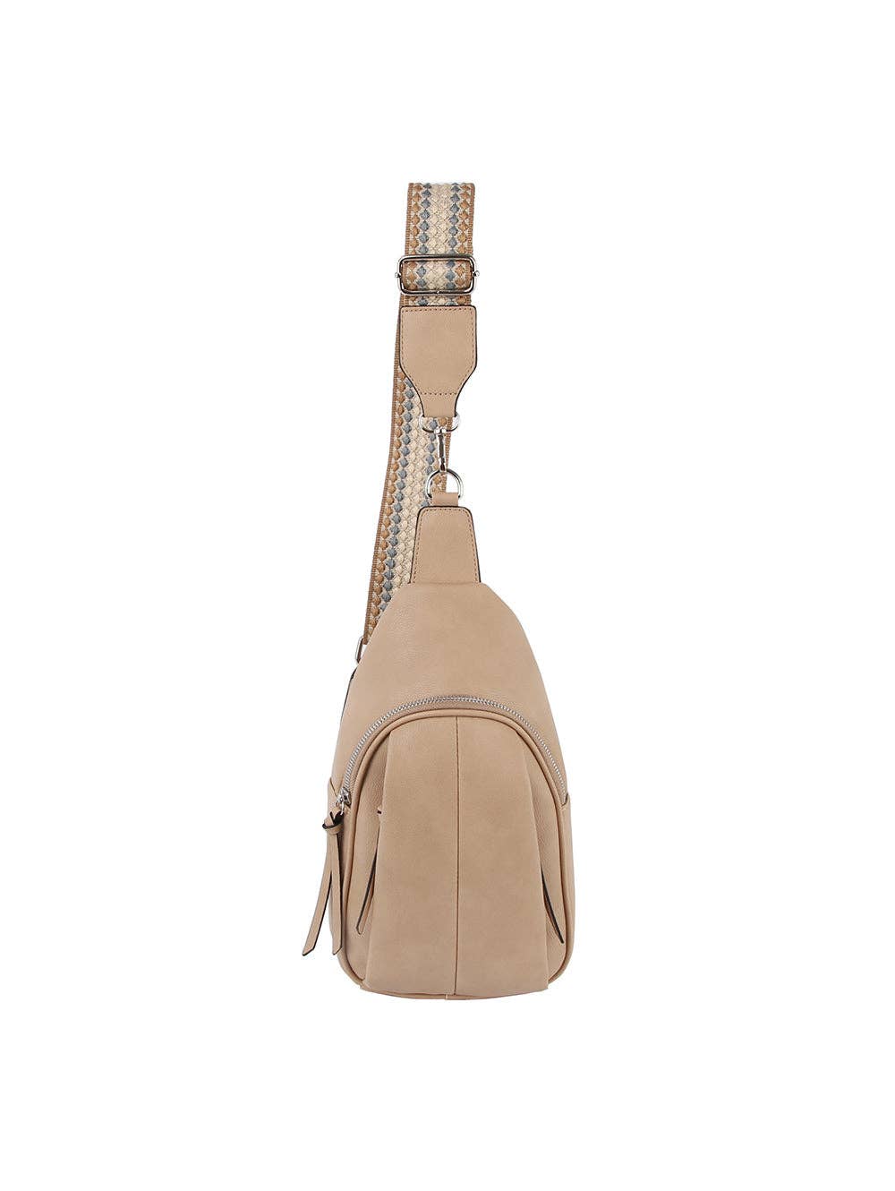 Soft leather sling bag with guitar strap - The Floratory