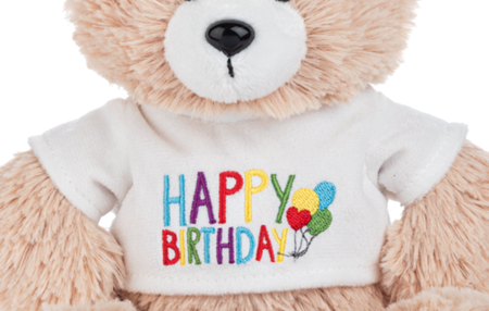 Happy Birthday T-shirt Bear - The Floratory