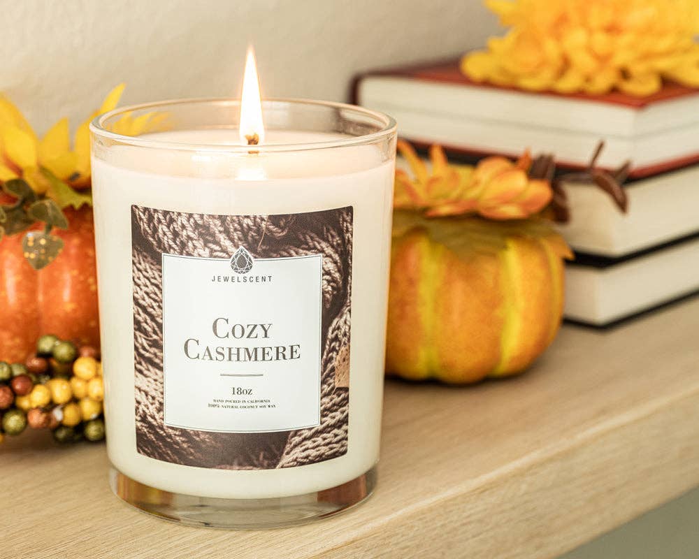 Cozy Cashmere 18oz Home Jewelry Candle - The Floratory
