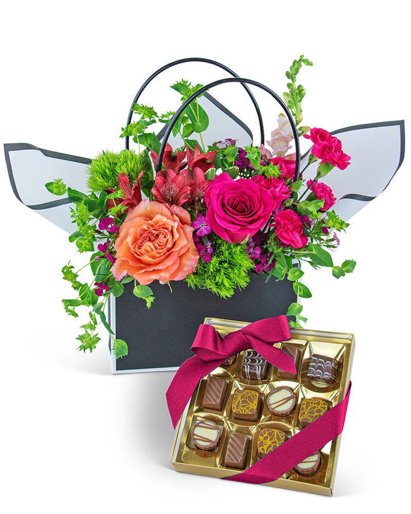 Love and Chocolate Blooming Tote Ensemble - The Floratory