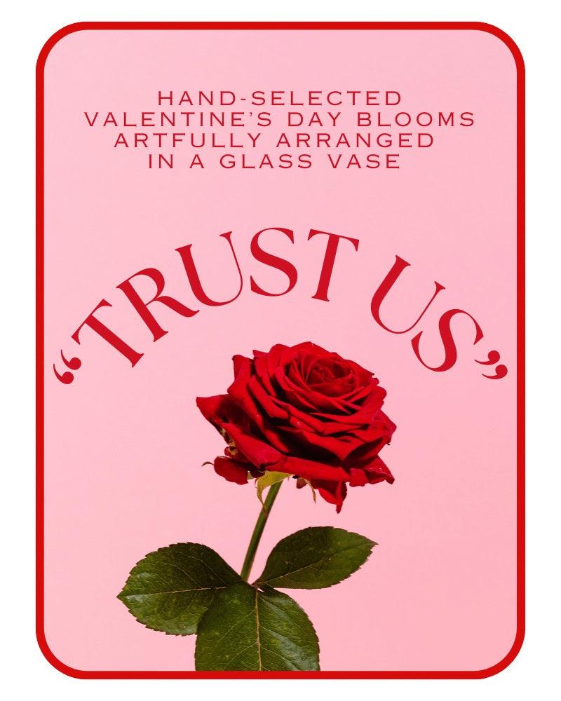 Valentine's Day Designer's Choice Vase - The Floratory