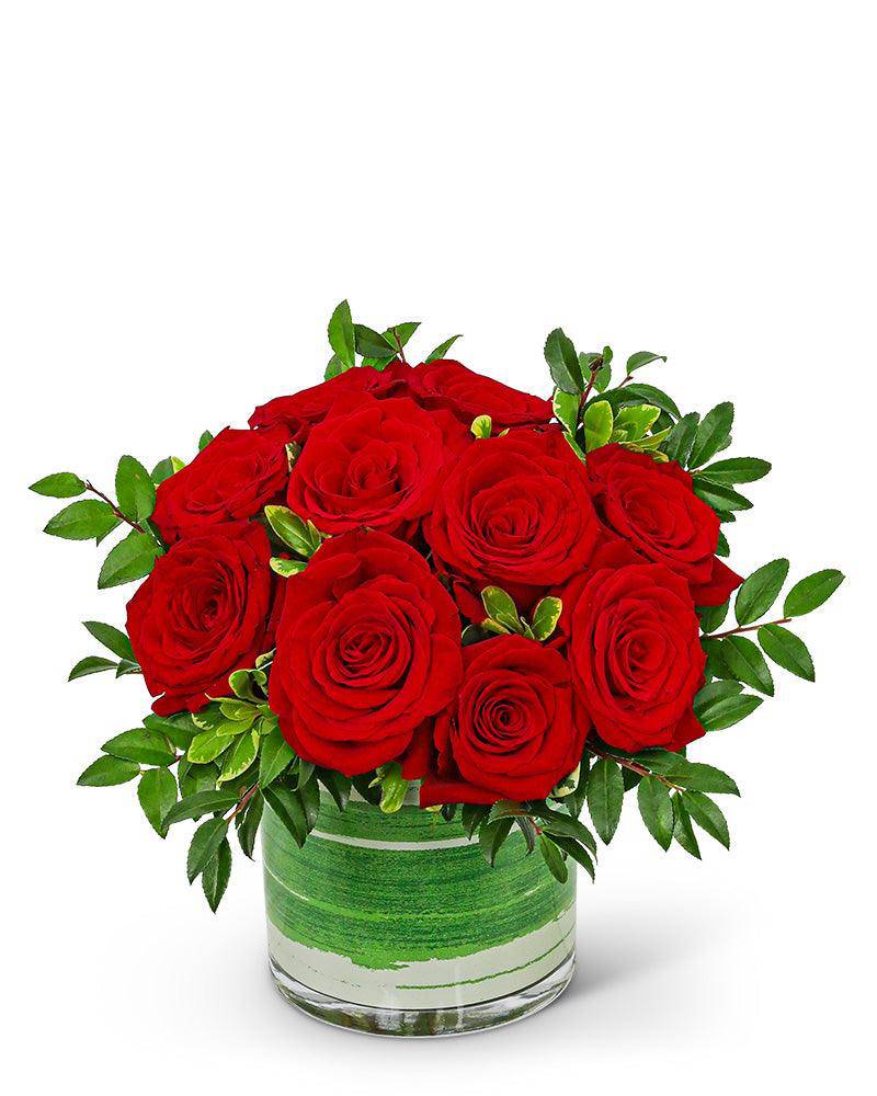 One Dozen Rosy Posy Red Roses - The Floratory