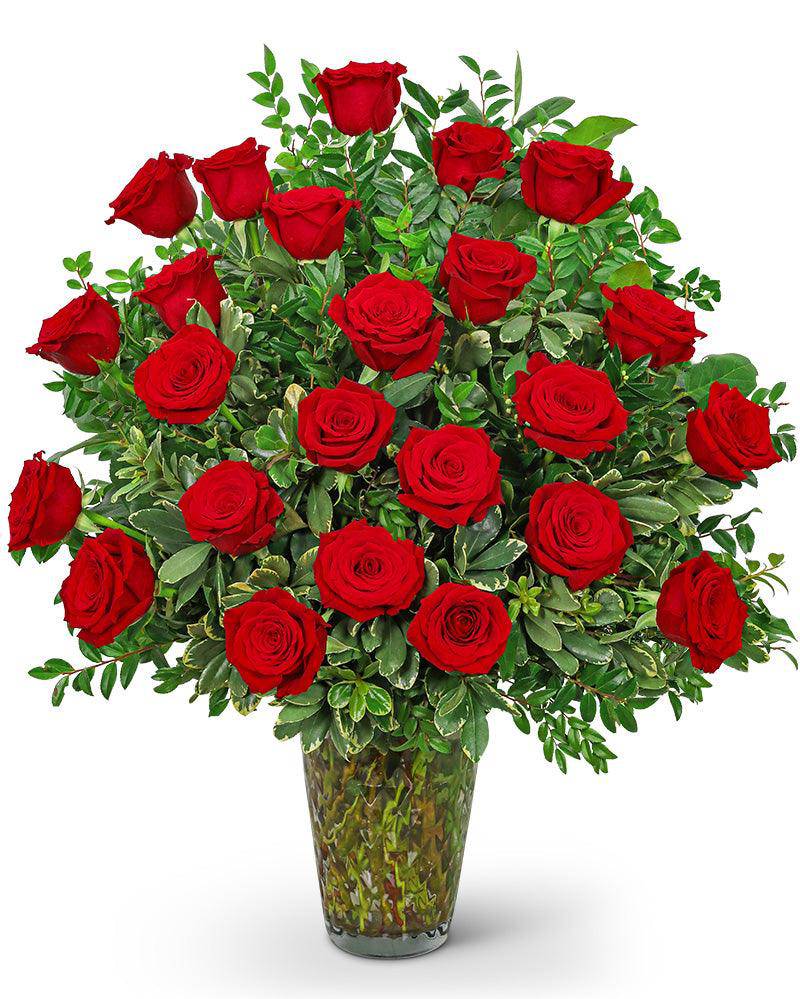 Two Dozen Elegant Red Roses - The Floratory