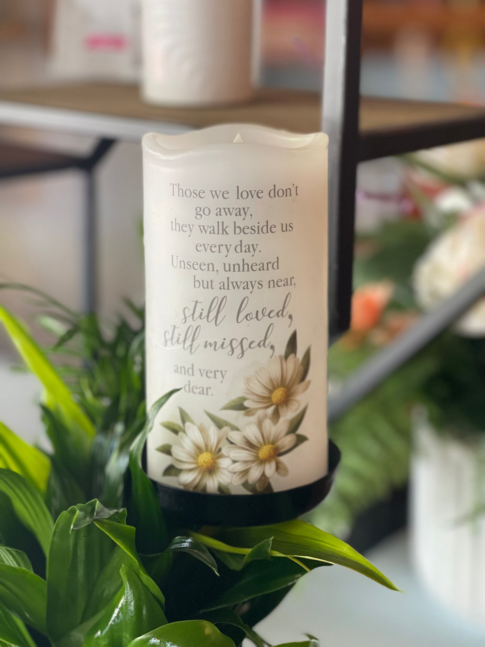 Those We Love Don't Go Away Candle - Village Floral Designs and Gifts