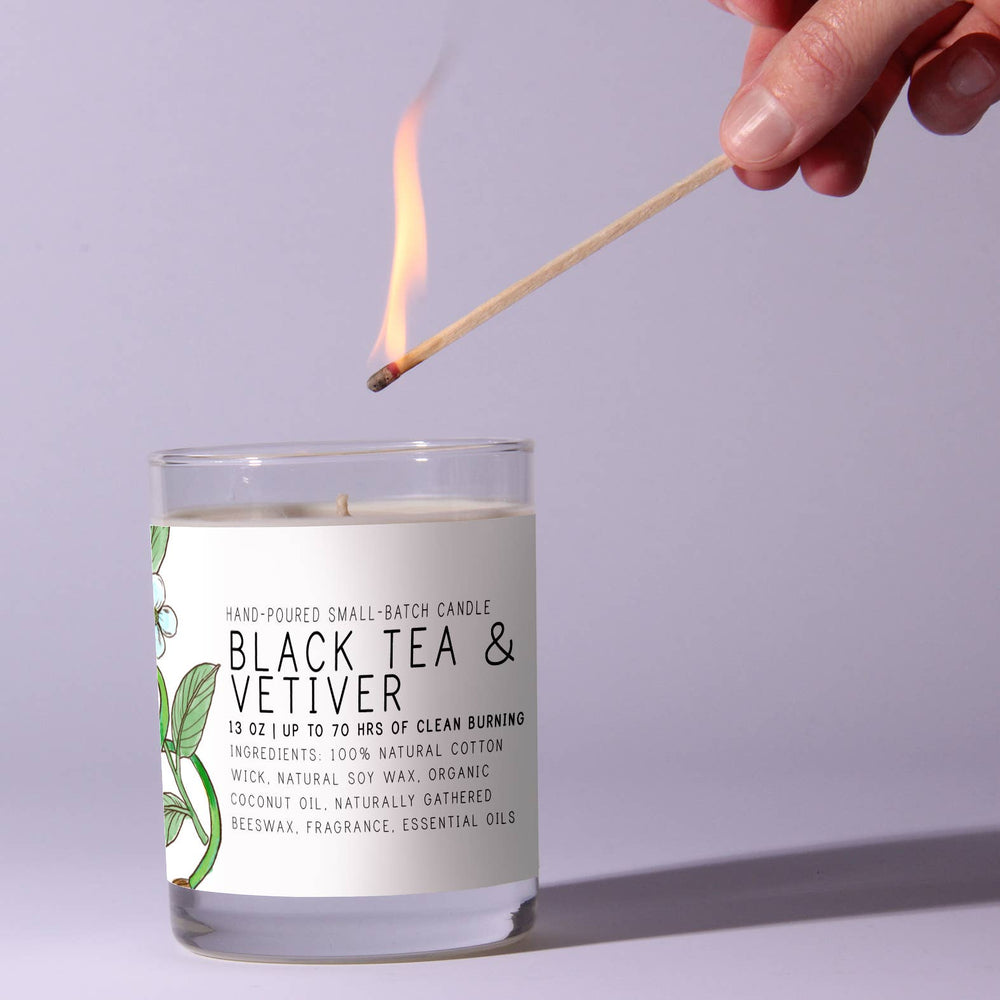 Black Tea Vetiver - Just Bee Candles - The Floratory