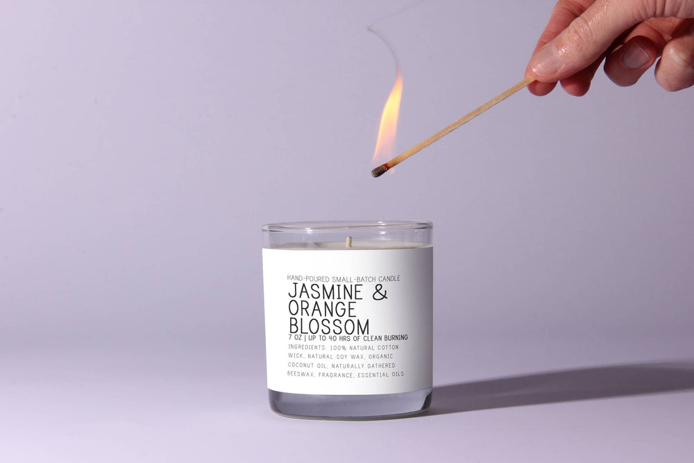Jasmine and Orange Blossom Candle  - Just Bee Candles - The Floratory
