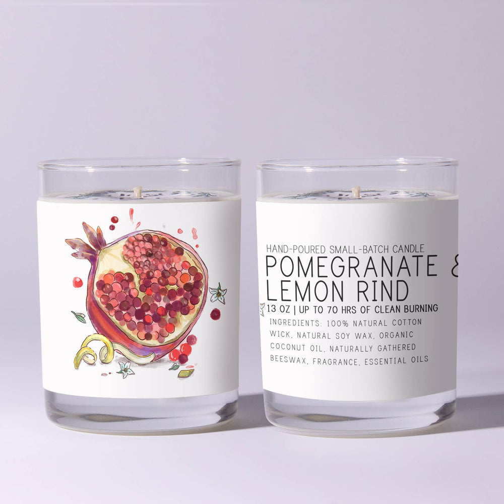 Pomegranate & Lemon Rind - Just Bee Candles - The Floratory