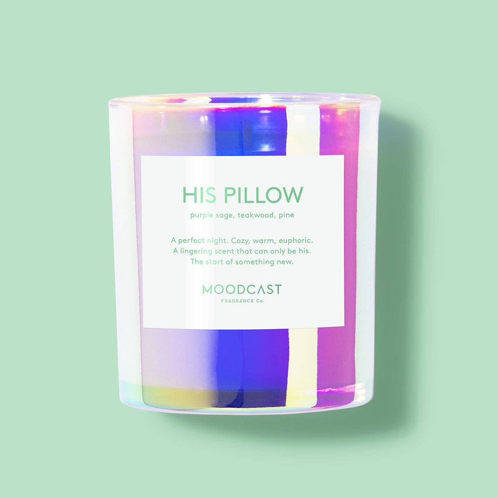 His Pillow - Iridescent 8oz Coconut Wax Candle - The Floratory