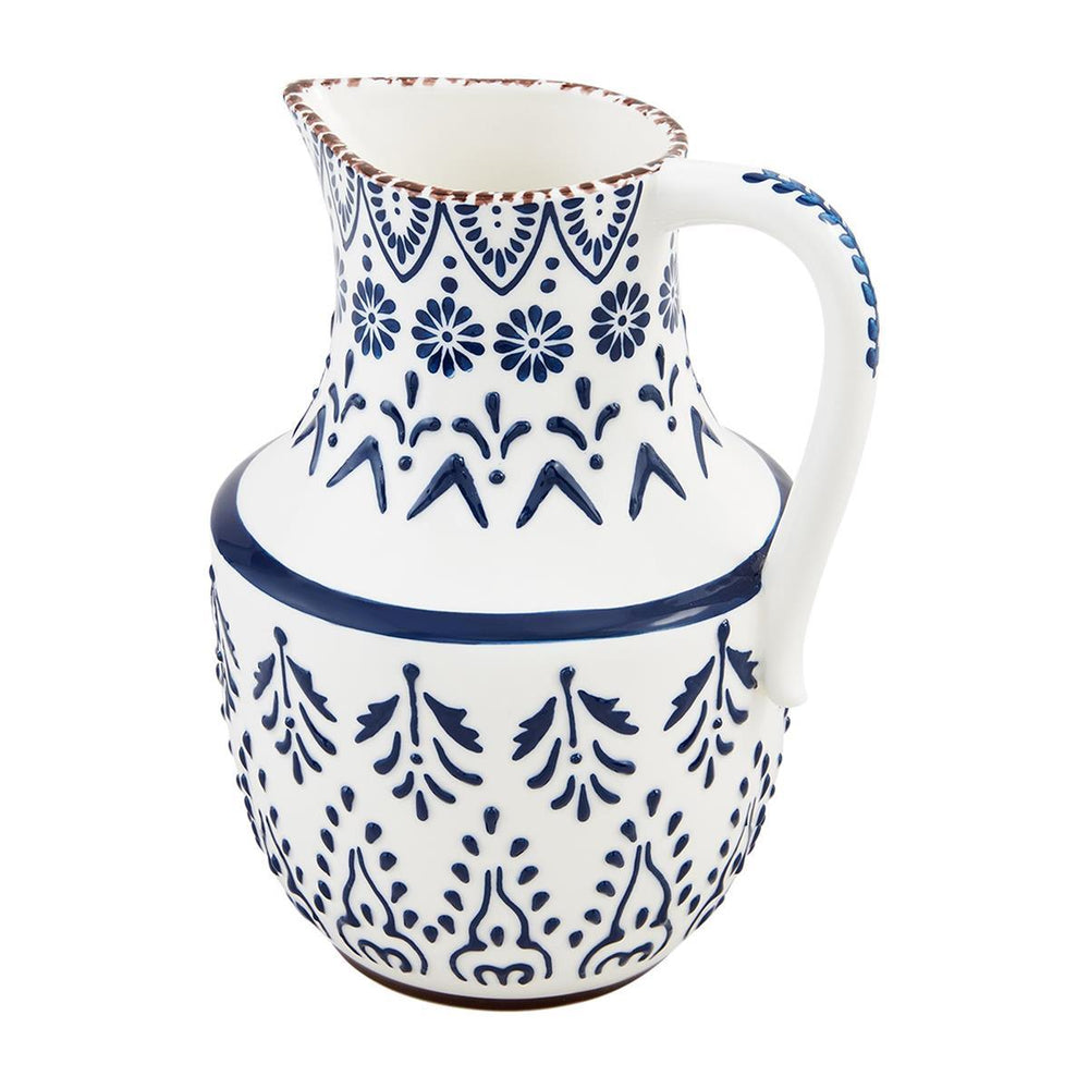 Blue Floral Pitcher - The Floratory
