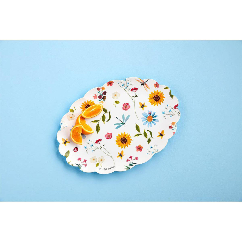Floral Melamine Platter - The Floratory
