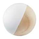 White and Tan Paulownia Wood Balls White and Tan - The Floratory