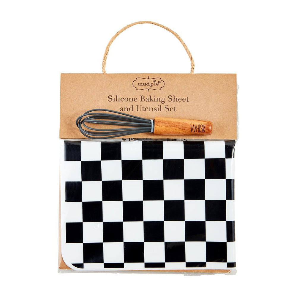 Checkered Print Baking Sheet & Utensil Set - The Floratory