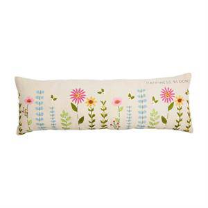 Happiness Blooms Floral Embroidery Pillow - The Floratory