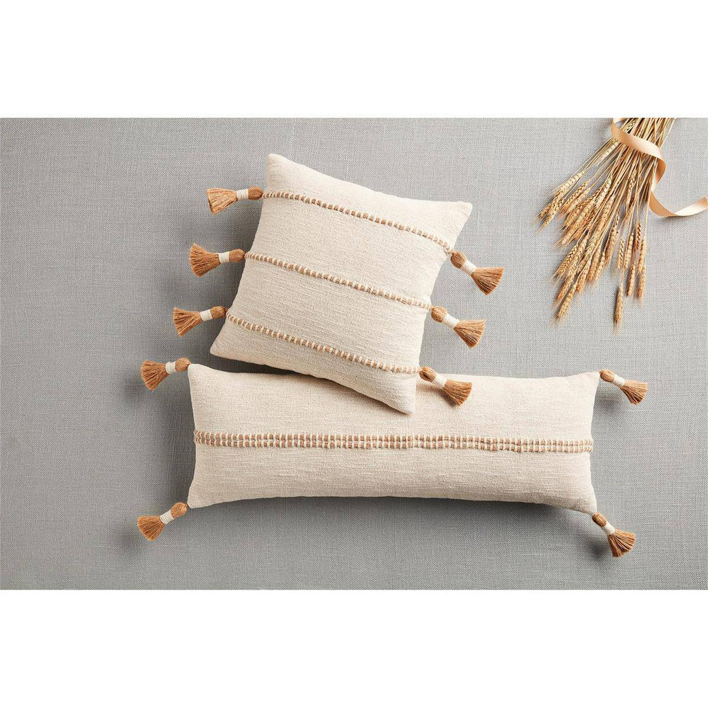 Jute Striped Pillow - The Floratory