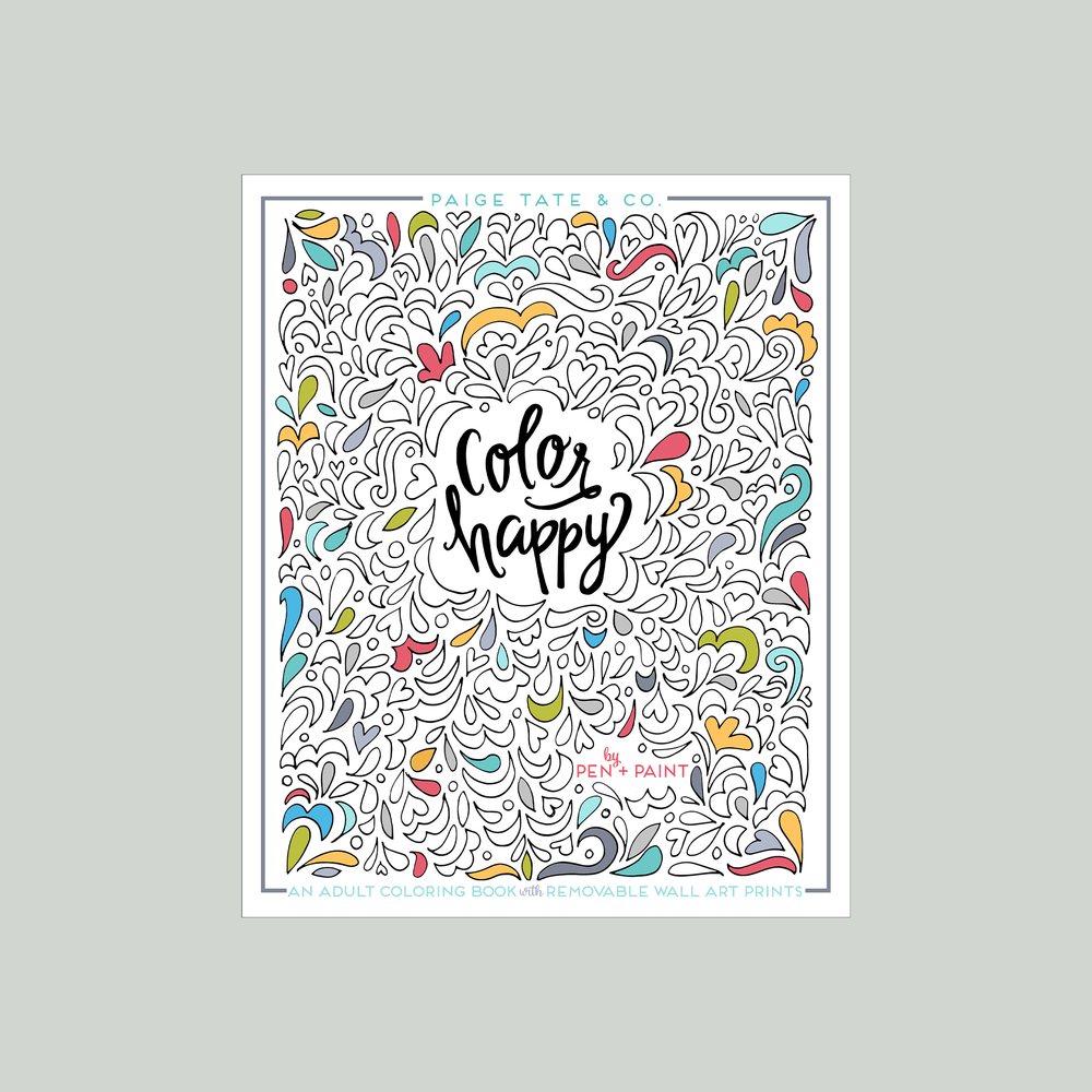 Color Happy: Adult Coloring Book - The Floratory