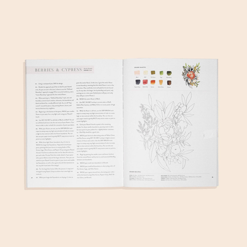 Watercolor Workbook - The Floratory