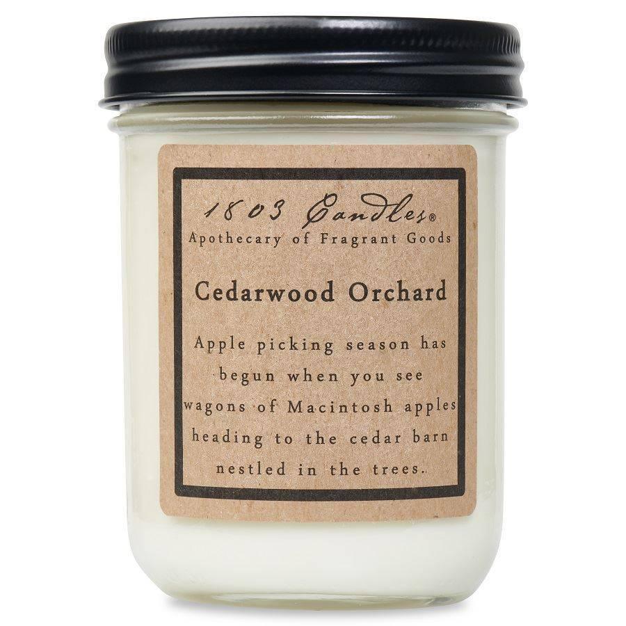 Cedarwood Orchard 14 oz Jar Candle - Village Floral Designs and Gifts