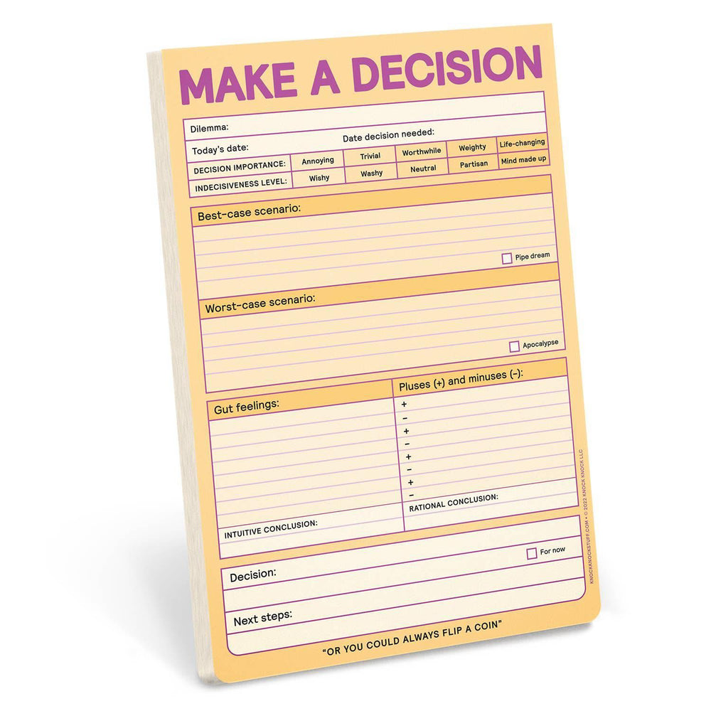 Make a Decision Pad (Pastel Edition) - Village Floral Designs and Gifts