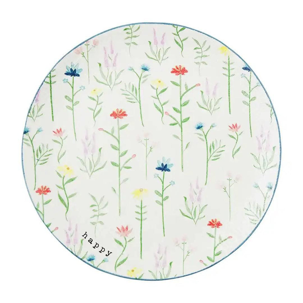 Round Floral Platter - Village Floral Designs and Gifts
