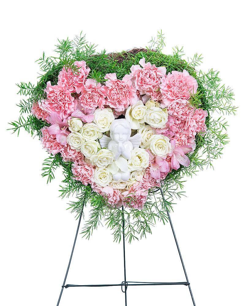 Forever Our Angel Standing Heart - Village Floral Designs and Gifts