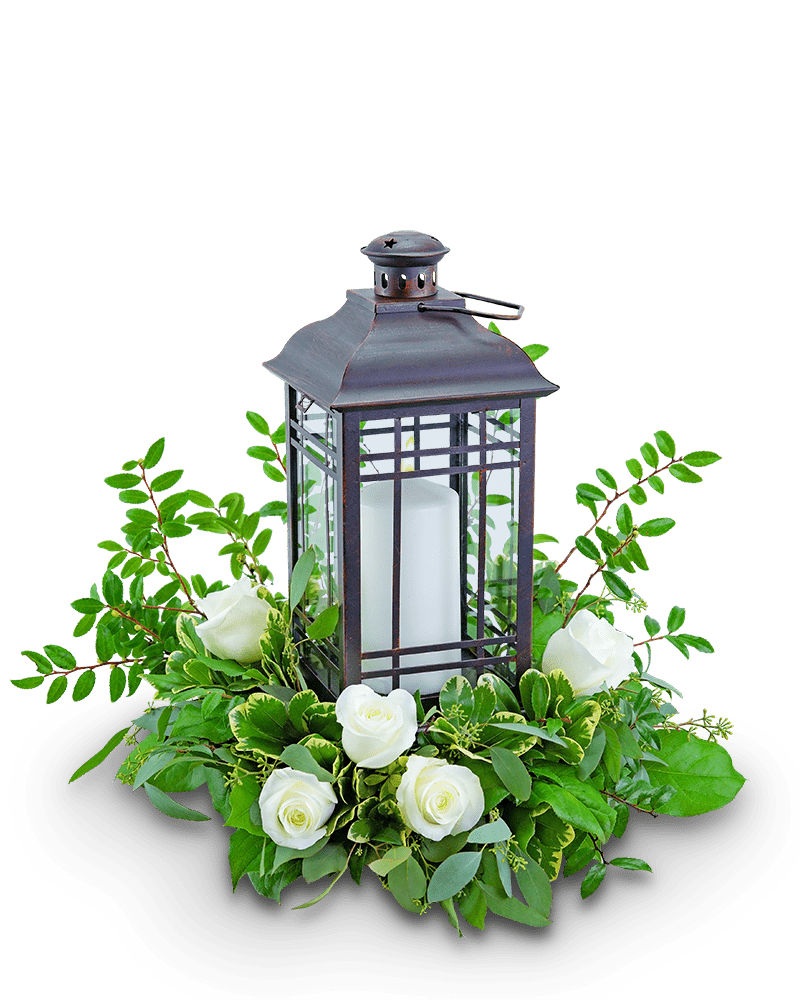 Signature Rustic Rose Lantern - Village Floral Designs and Gifts