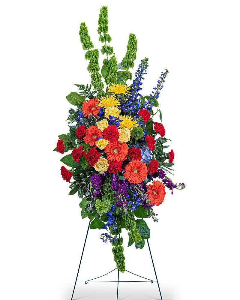 Vibrant Life Standing Spray - Village Floral Designs and Gifts