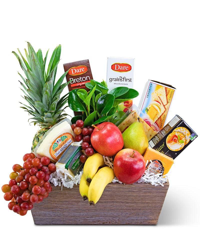 Classic Fruit and Cheese Basket - Village Floral Designs and Gifts