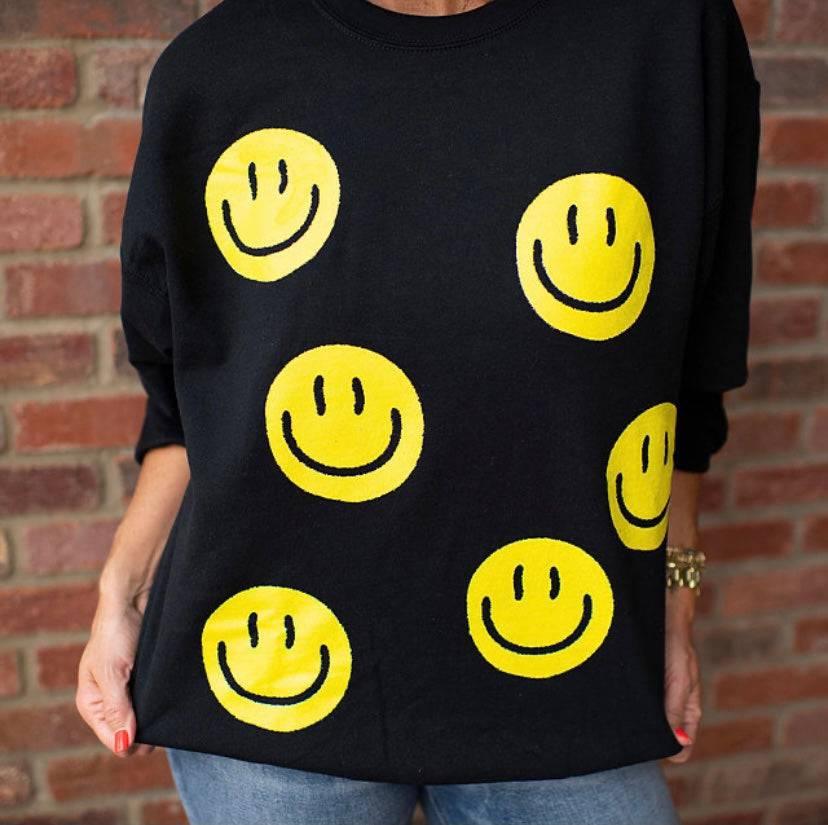 KM Smiley Sweatshirt - Village Floral Designs and Gifts