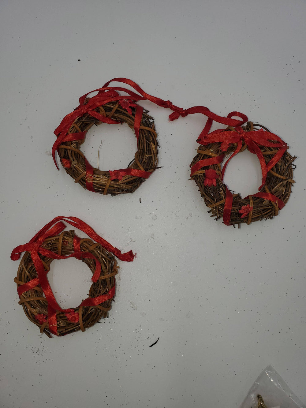 Set of 3 wreath ornaments - Village Floral Designs and Gifts