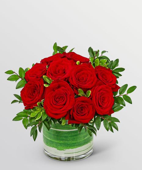 One Dozen Rosy Posy Red Roses