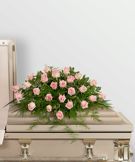 Pink Tranquility Casket Spray