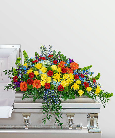 Vibrant Life Casket Spray